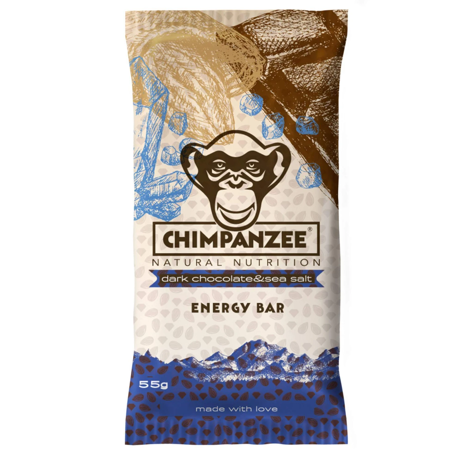Chimpanzee ENERGYBAR DARK CHOCOLATE & SEASALT - Müsliriegel 3 Chimpanzee ENERGYBAR DARK CHOCOLATE & SEASALT - Müsliriegel