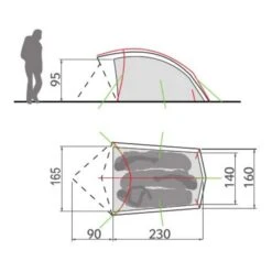 VAUDE TAURUS 3P - Kuppelzelt -Primus Verkäufe 5638017409 eokfmpl taurus 3p vaude 24